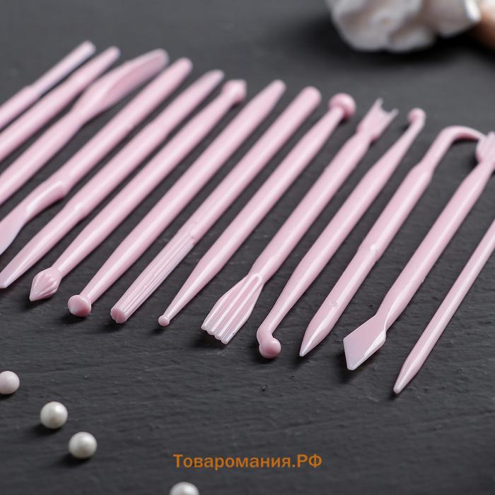 Набор для моделирования кондитерских украшений , 14 шт., 12×0.5 см, МИКС