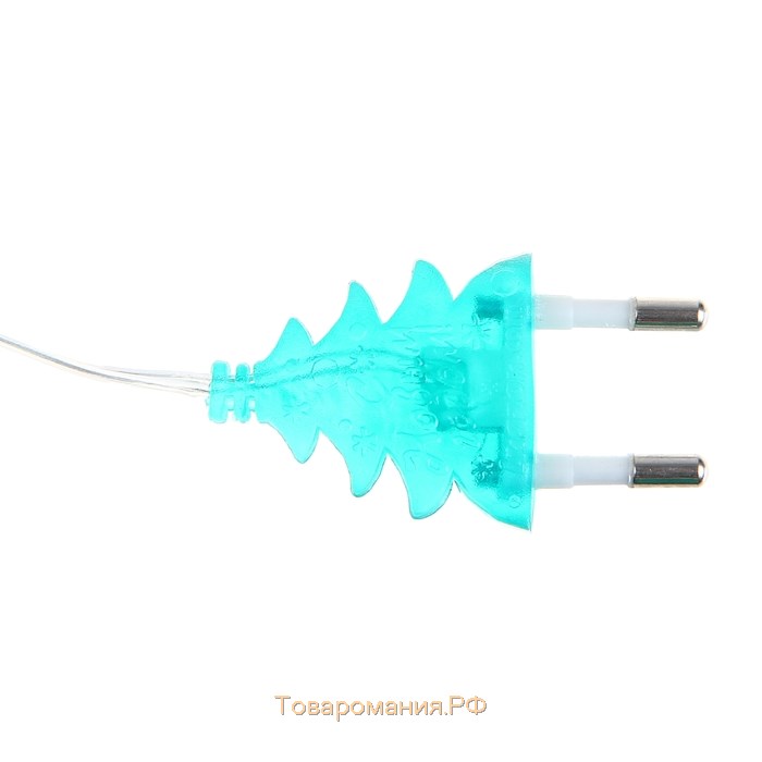 Гирлянда «Нить» 5 м с насадками «Мини фонарик», IP20, прозрачная нить, 20 LED, свечение мульти (RG/RB), мигание, 220 В