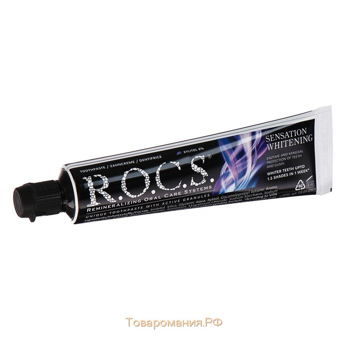 Зубная паста R.O.C.S., сенсационное отбеливание, eXtreme fresh, 74 г