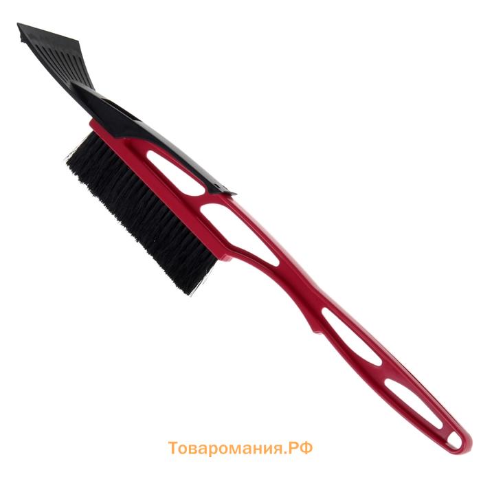 Щетка сметка, со скребком, 54 см, МИКС