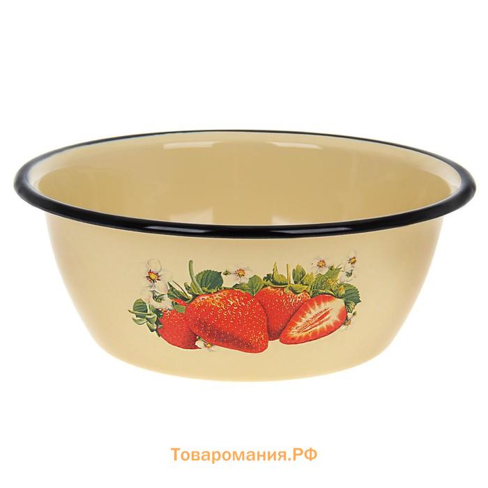 Миска эмалированная «Ассорти», 1,5 л, цвет и рисунок МИКС
