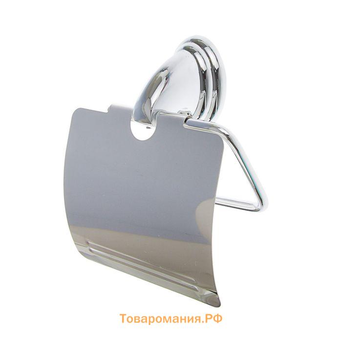 Держатель для туалетной бумаги с крышкой Accoona A11105, хром