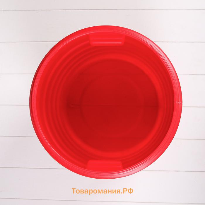 Бочка пищевая, 35 л, горловина 27 см, пластиковая, с крышкой, МИКС