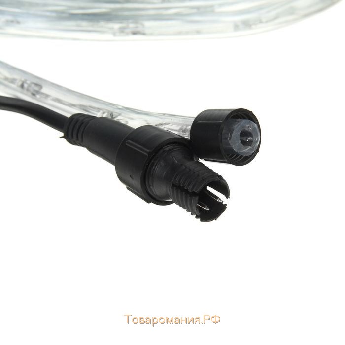 Световой шнур Lighting 10 мм, IP65, 20 м, 24 LED/м, 220 В, 8 режимов, свечение жёлтое