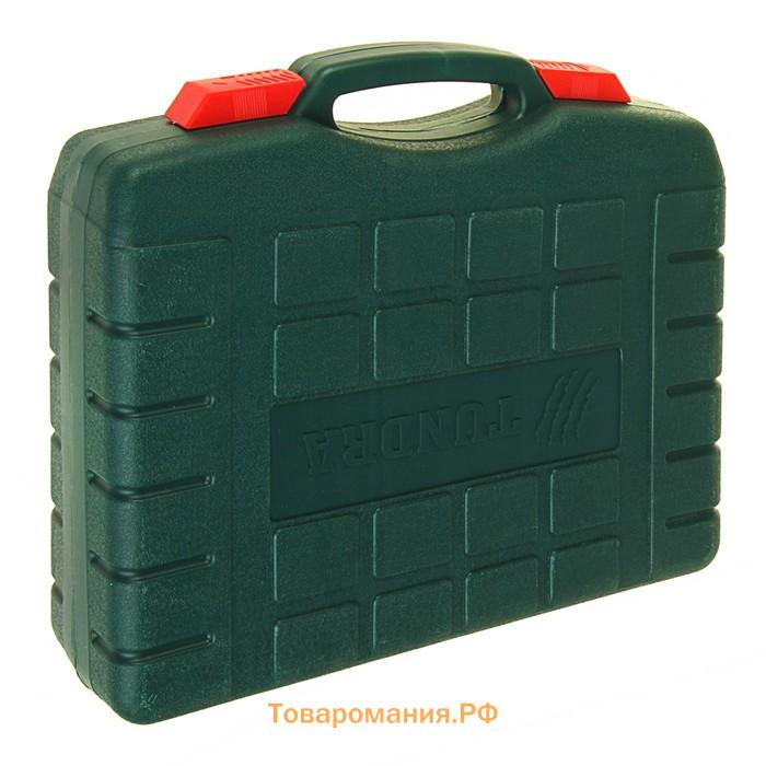 Набор инструментов в кейсе ТУНДРА, автомобильный, CrV, 1/2" и 1/4", 72 предмета