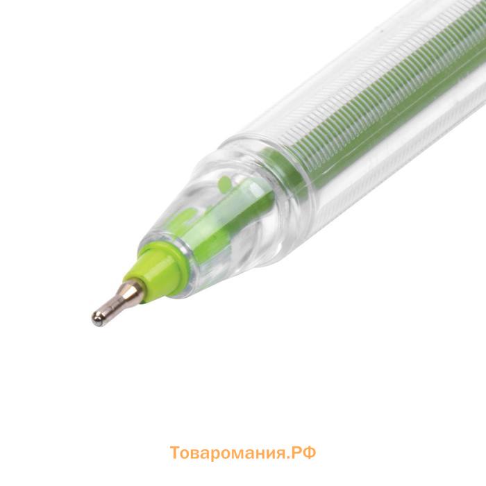 Ручка шариковая масляная Pensan My-Tech Colored, узел-игла 0.7 мм, 8 цветов, МИКС + дисплей