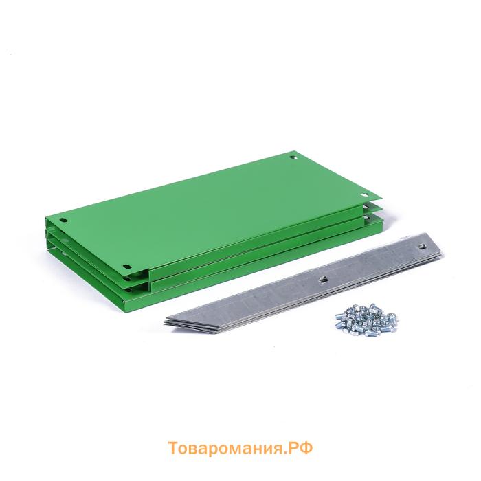 Клумба оцинкованная, d=60 см, высота бортика 15 см, ярко-зелёная, Greengo