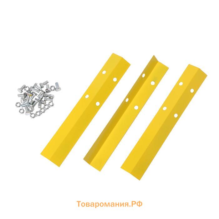Клумба оцинкованная, d=80 см, высота бортика 15 см, жёлтая, Greengo