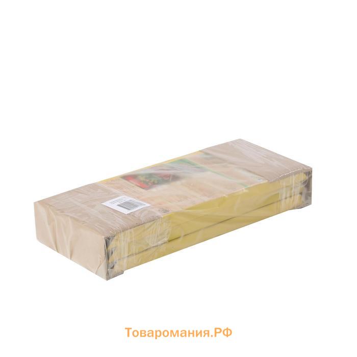 Клумба оцинкованная, d=80 см, высота бортика 15 см, жёлтая, Greengo