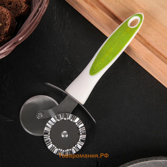 Нож для пиццы и теста  Style, 18.5 см, ручка soft - touch, МИКС