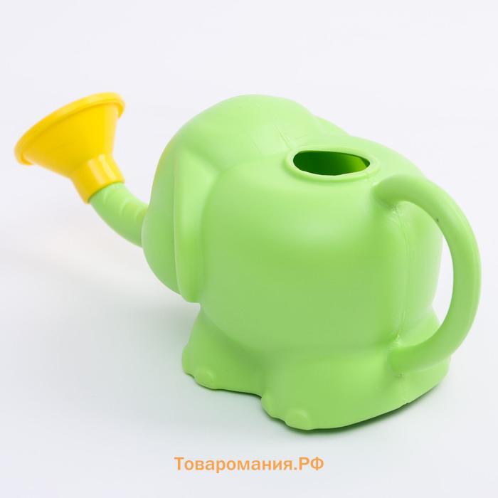 Ковш пластиковый для купания и мытья головы, детский банный ковшик «Слоник», 650 мл., цвет МИКС