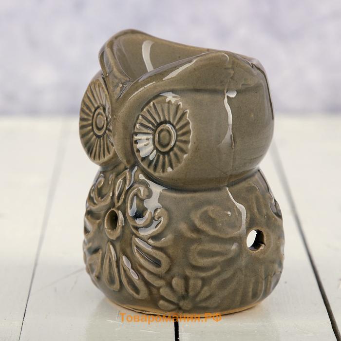 Аромалампа керамика "Узорная сова"МИКС  9,5х7,5х6 см