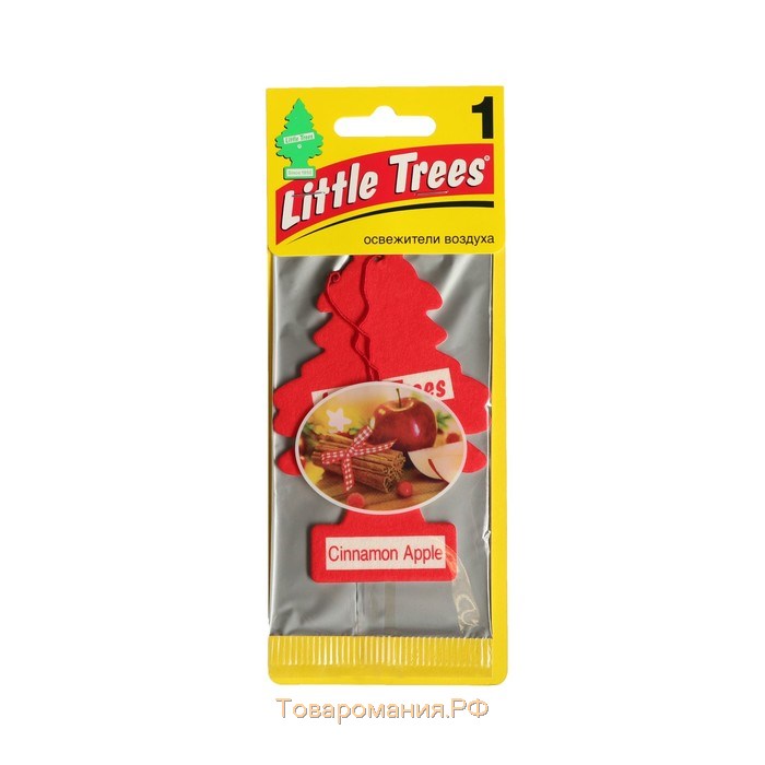 Ароматизатор Ёлочка Little Trees Яблоко с корицей, Cinamon Apple