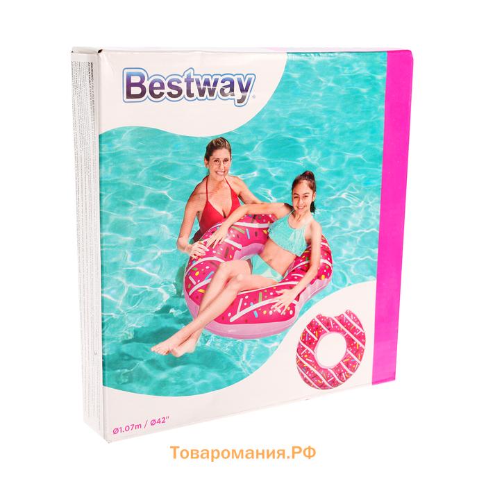 Круг для плавания «Пончик», d=107 см, от 12 лет, цвет МИКС, 36118 Bestway