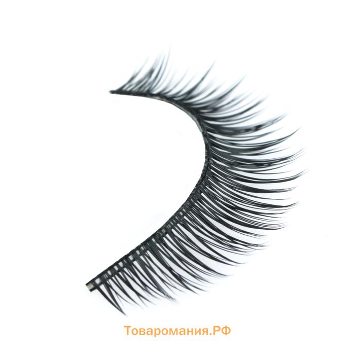 Ресницы накладные «Взгляд», 11 мм, без клея, цвет чёрный