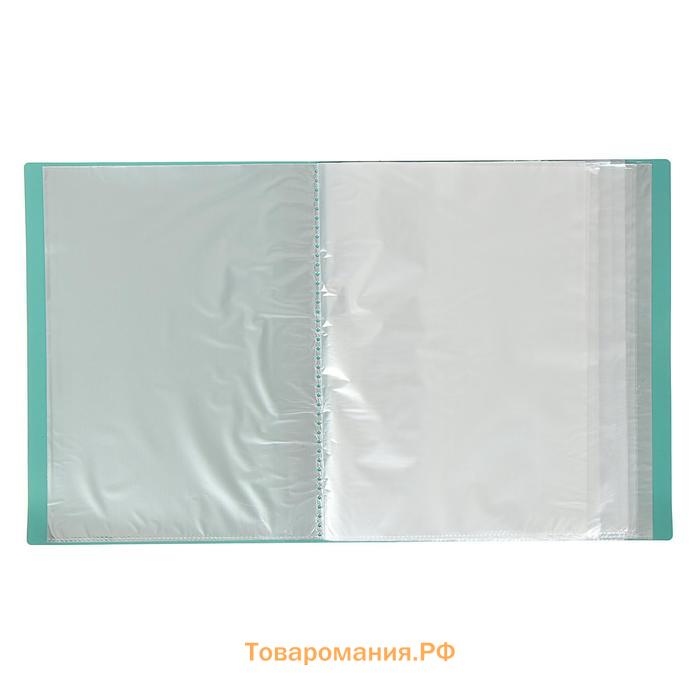 Папка А4, 80 прозрачных файлов, 400 мкм, МИКС