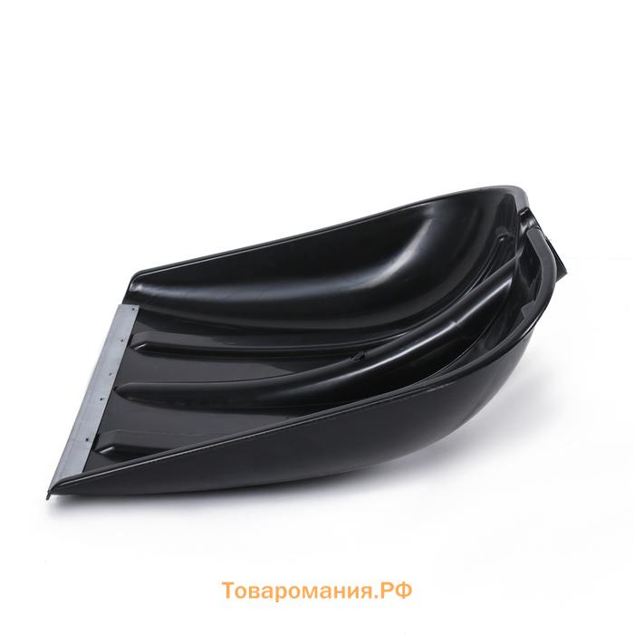 Ковш лопаты для уборки снега, 400×400 мм, пластик, оцинкованная планка, тулейка 32 мм