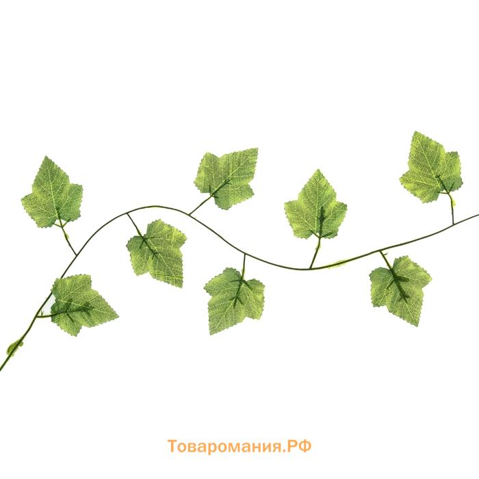Лиана искусственная «Лист винограда», 2.3 м