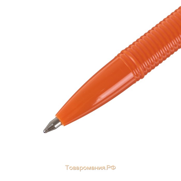 Набор ручек шариковых 3 штуки ErichKrause R-301 Orange Stick, узел 0.7 мм, чернила синие, длина линии письма 2000 метров, европодвес