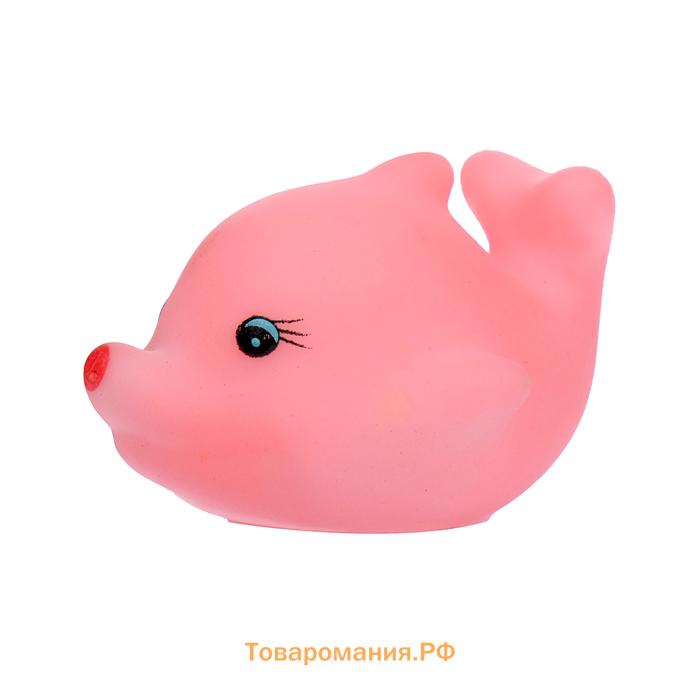 Набор резиновых игрушек для ванны Крошка Я «Малыши», 6 шт, с пищалкой