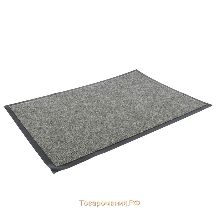 Коврик придверный влаговпитывающий Tuff, 60×90 см, цвет серый