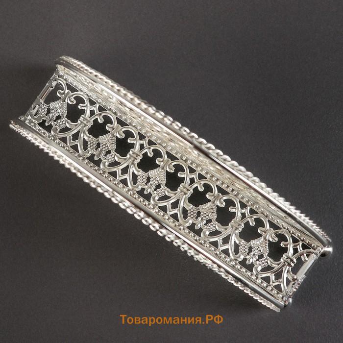 Салфетница декоративная «Птицы», 14×4.5×8.5 см, серебристая