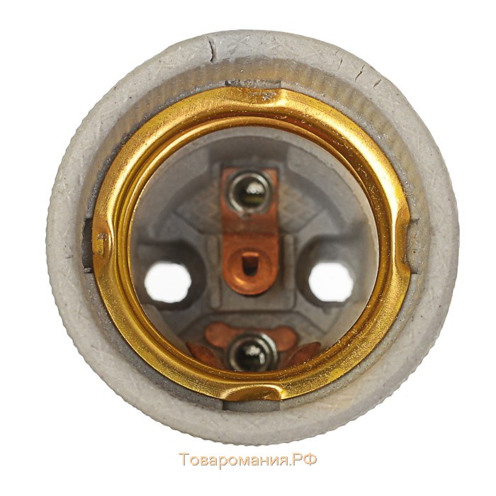 Патрон Ecola base, Е27, керамический, белый