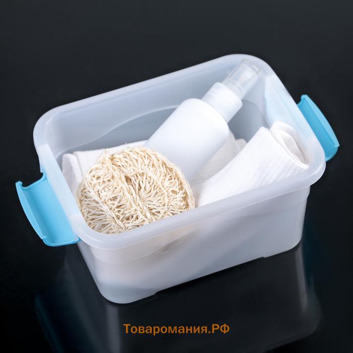 Контейнер для хранения «Дипломат», 1.7 л, 20.5×15×9.5 см, крышка с ручкой на защёлке, белый