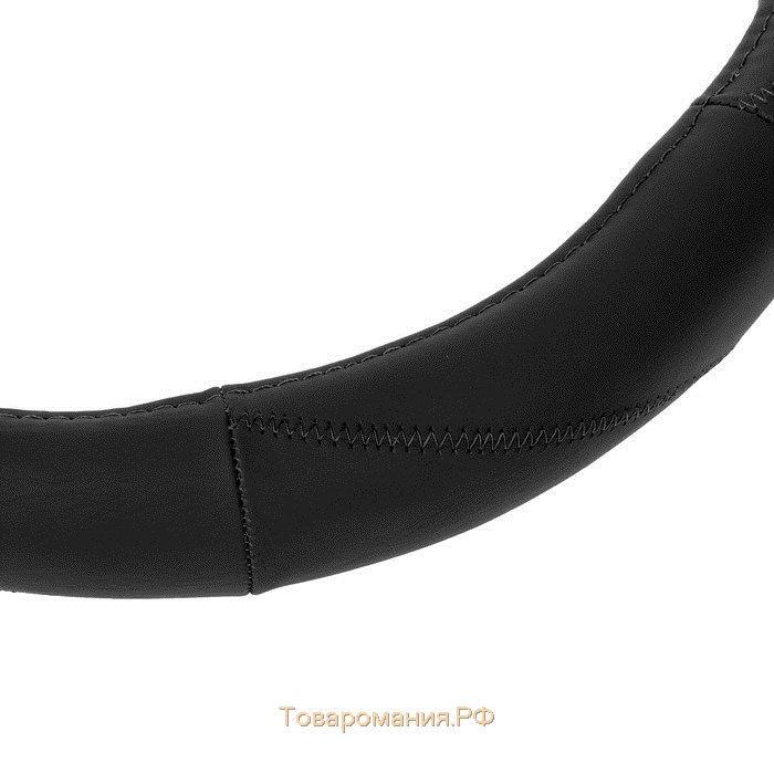 Оплётка TORSO, натуральная кожа, размер 38 см, черный
