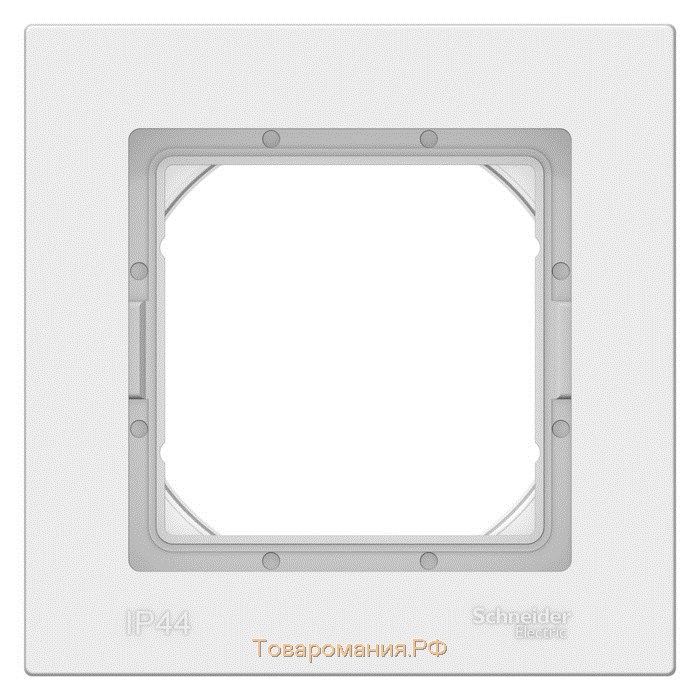 Рамка SE AtlasDesign Aqua, 1 пост, IP44, белая, ATN440101