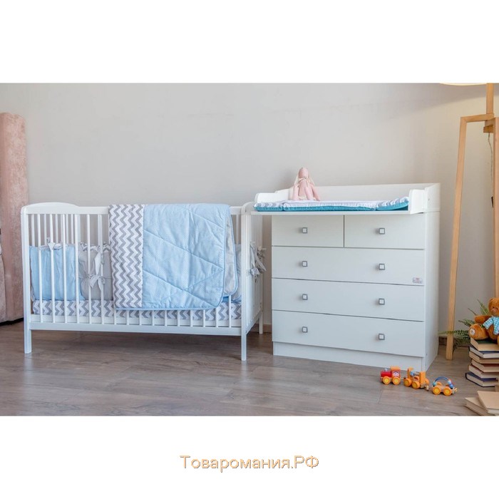 Кроватка детская Polini kids Simple 101, цвет белый