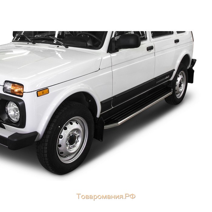 Порог-площадка "Premium" RIVAL, Lada 4x4 1993-н.в., с крепежом, A180ALP.6004.1