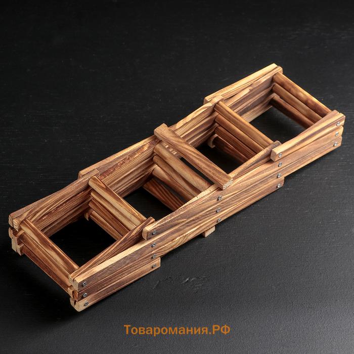 Подставка для бутылок  «Бордо», коричневая