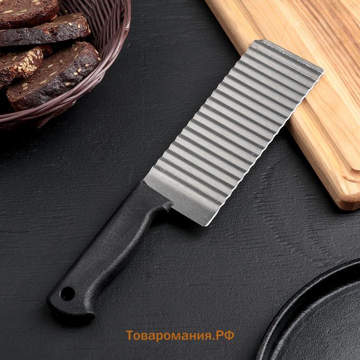 Нож для фигурной резки  «Помощник», 26 см, чёрный