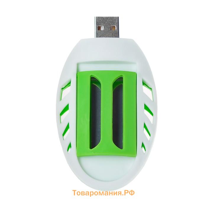 Фумигатор LRI-10, работает от USB, бело-зелёный