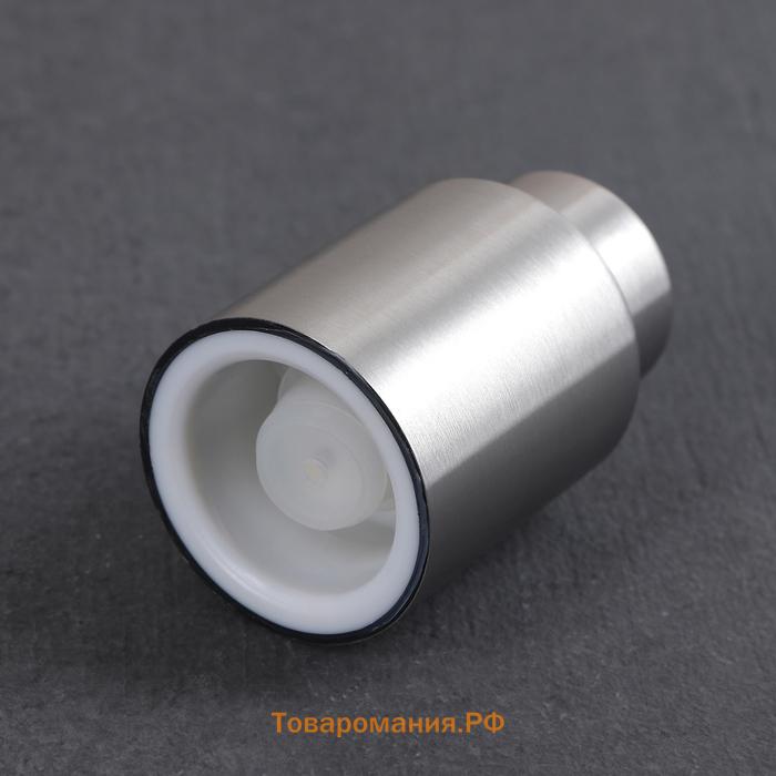 Пробка вакуумная «Профи», 4.5×7 см, серебристая
