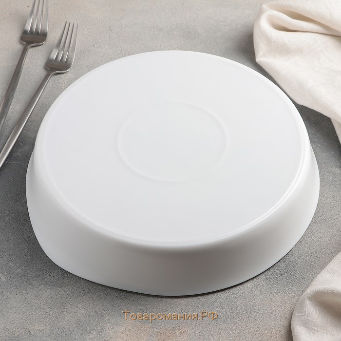 Форма для запекания стеклокерамическая Smart Cusine, 2,2 л, d=28 см, цвет белый