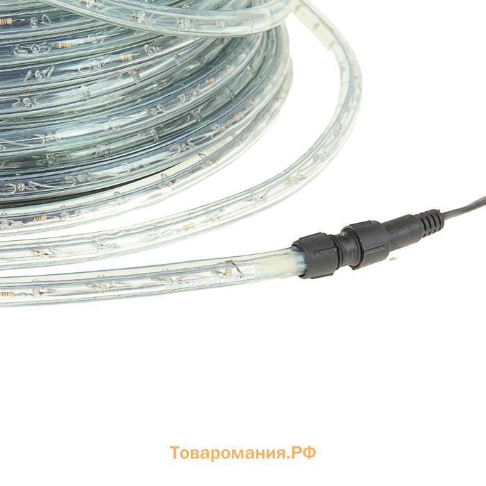 Световой шнур Lighting 13 мм, IP65, 100 м, 36 LED/м, 220 В, 3W, чейзинг, свечение зелёное