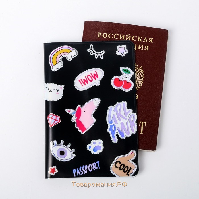 Подарочный набор GRL PWR: ежедневник 40л, паспортная обложка
