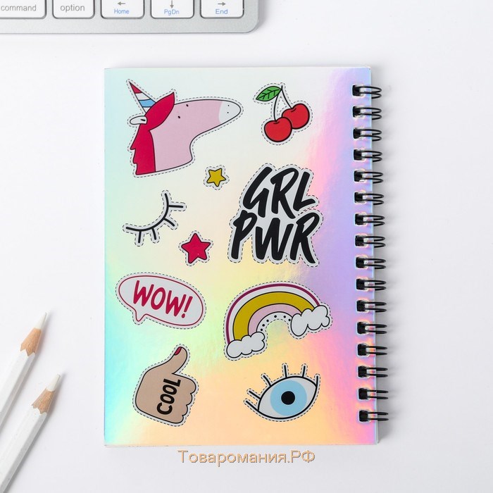 Подарочный набор GRL PWR: ежедневник 40л, паспортная обложка