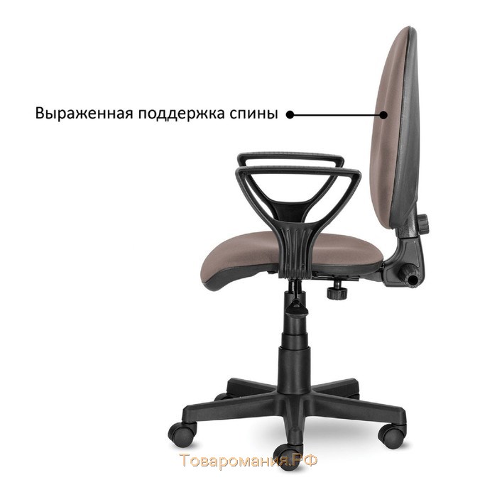 Кресло BRABIX Prestige Ergo MG-311, регулируемая эргономичная спинка, экокожа, черное