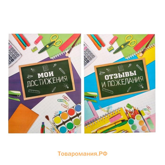 Папка школьная на кольцах «Портфолио школьника», 10 листов-разделителей, 24,5 х 32 см.