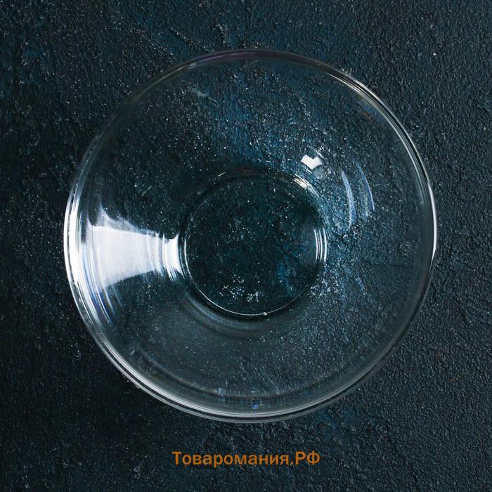 Салатник «Гладкий», 250 мл, d=11 см, стекло, прозрачный