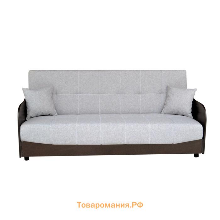 Диван "Домино" Смарт 10 / экокожа коричневый/ ЛДСП Венге С/М 1200х1960