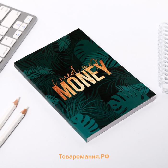 Умный блокнот CashBook А6, 68 листов I need my money