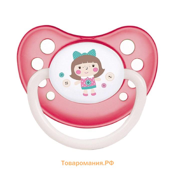 Соска - пустышка латексная Canpol babies Toys, анатомическая, от 0-6 месяцев, цвет МИКС