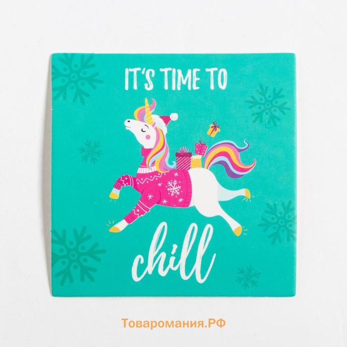 Новый год. Новогодний подарочный набор "Chilltime": полотенце и аксессуары