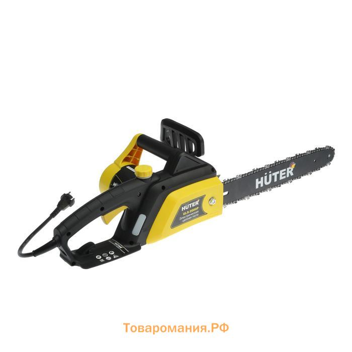 Пила цепная Huter ELS-2000P, электрическая, 2000 Вт, 16", шаг 3/8", 1.3 мм, 57 зв.