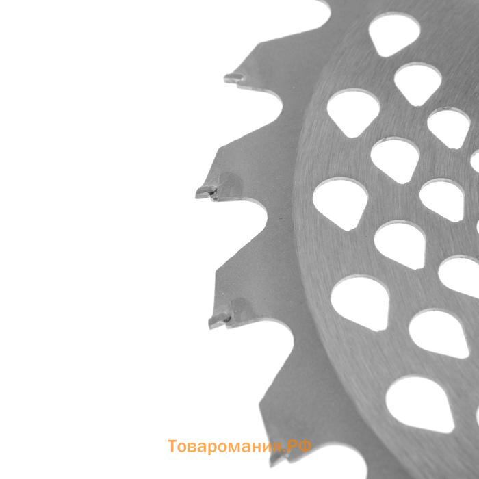 Нож для триммера ТУНДРА, 230×25.4 мм, 24 зуба