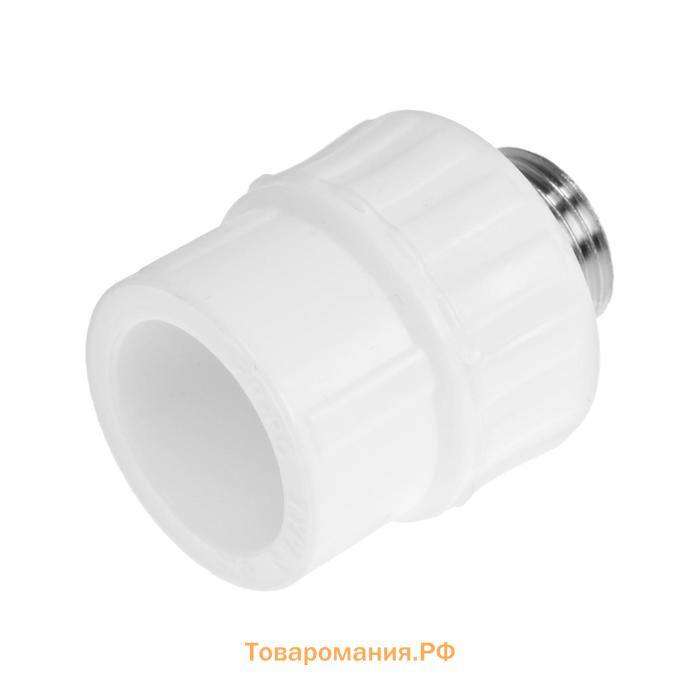 Муфта переходная VALFEX PRO, d=25 мм x 1/2", наружная резьба, полипропиленовая